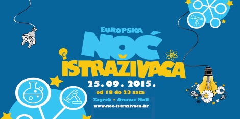 Sudjelovanje Zavoda na Noći istraživača u Zagrebu 25.rujna 2015.
