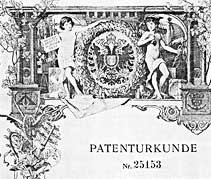 Grafika: Patentni spis iz doba Austro-Ugarske