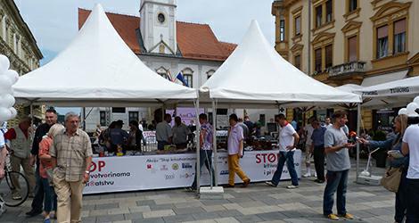 U Varaždinu na Trgu kralja Tomislava, 14.06.2014. održana je još jedna akcija „Stop krivotvorinama i piratstvu“