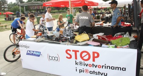 U Velikoj Gorici, 14.06.2015. održana je zajednička edukativna akcija „Stop krivotvorinama i piratstvu“