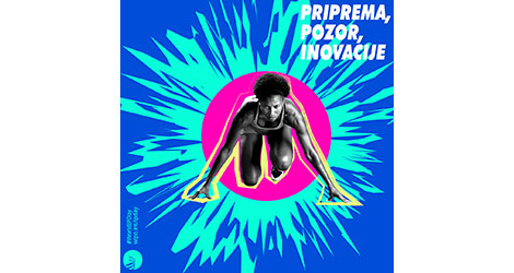 Vizual - žena koja se priprema za trčanje